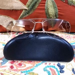 Excellent condition tinted slightly mirrored silhouette sunglasses
